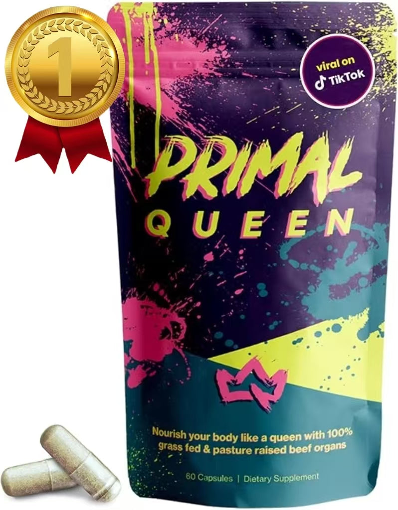 Primal Queen Beef Organ Superfood - 30 Day Refill,Female-Optimized Beef Organ Superfood Supplement (Beef Liver, Kidney, Heart, & 3 More) - 100% Grass Fed, Pasture Raised Cattle - Balance Hormones, Energy, & More for Women