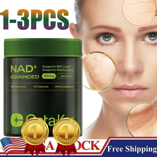 Cata-Kor 500 mg -NAD+ Supplement for Skin Aging Support, Energy, and Focus -60 Count- Vitamin & Wellness Supplements Dietary Healthcare Edible