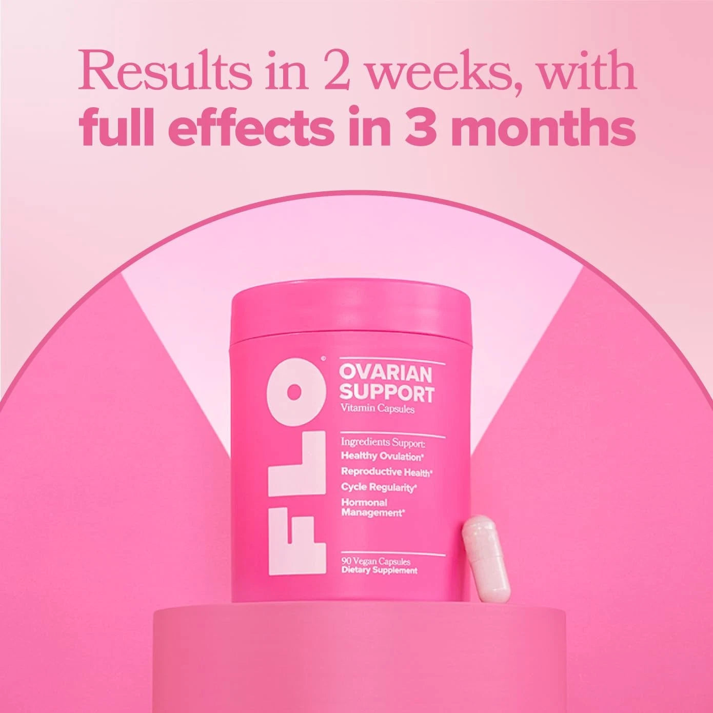O Positiv FLO Ovarian Health Support - Hormone Balance for Women, Supplement with DIM, Myo & D-Chiro Inositol, Folic Acid - Supports Healthy Ovulation, Cycle Regularity