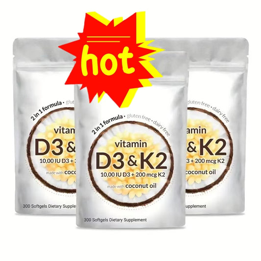 Vitamin D3 K2 Supplement Softgels