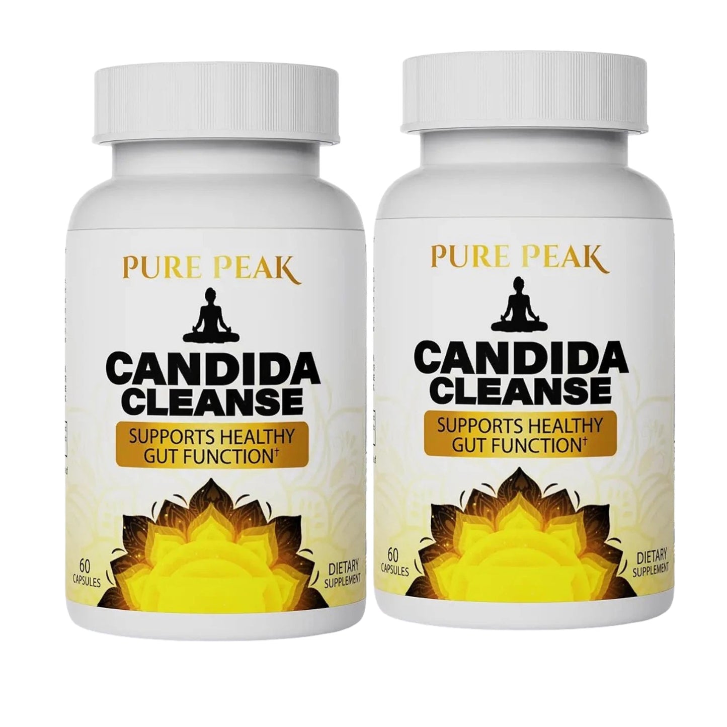 Pure Peak Candida Cleanse - Boost Gut & Colon Health - 60 Capsules