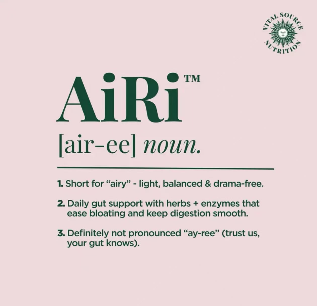 Debloat Support Capsules -AiRi- Vital Source Nutrition