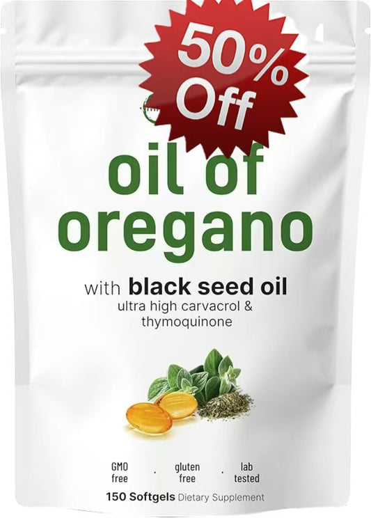 Oil of Oregano with Black Seed Oil, 150 Softgels
