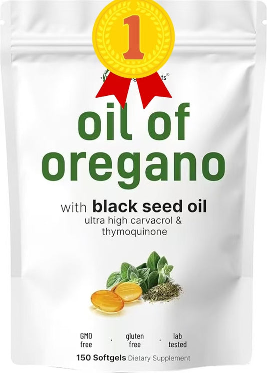 Oil of Oregano with Black Seed Oil, 150 Softgels
