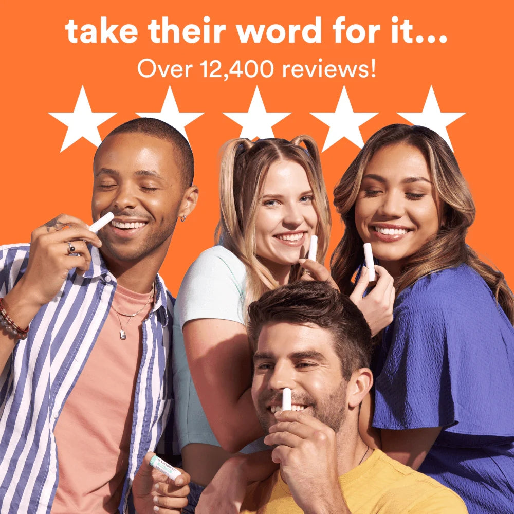 BoomBoom Nasal Stick | Vapor Flow Technology | Cool Refreshing Sensation | Natural Mood Boost | Simple Ingredients | Essential Oils + Menthol Inhaler (Spearmint)